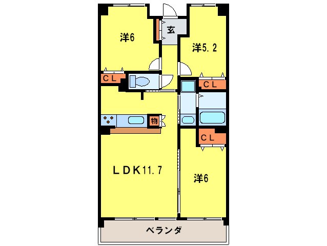 ＫＤＸ宝塚レジデンスの物件間取画像