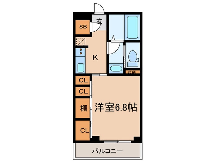 ハビテ塚口の物件間取画像