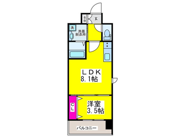 レクシア堺東の物件間取画像