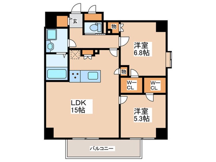 LEGALAND+ABENO　SANMEICHOの物件間取画像