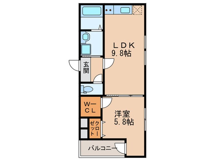 フジパレス蛍池南町Ⅱ番館の物件間取画像