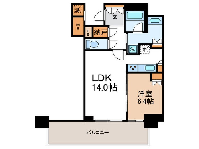 シエリアタワー千里中央（2701）の物件間取画像