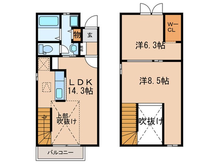 リビエスタⅡの物件間取画像