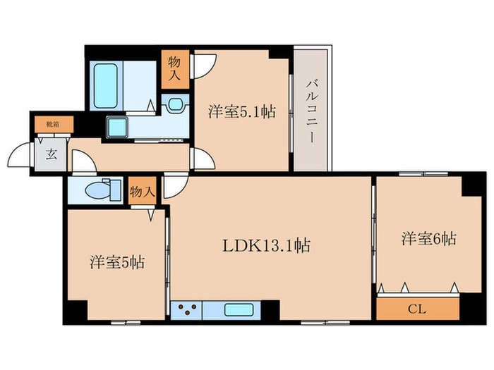 二条城東レジデンスの物件間取画像