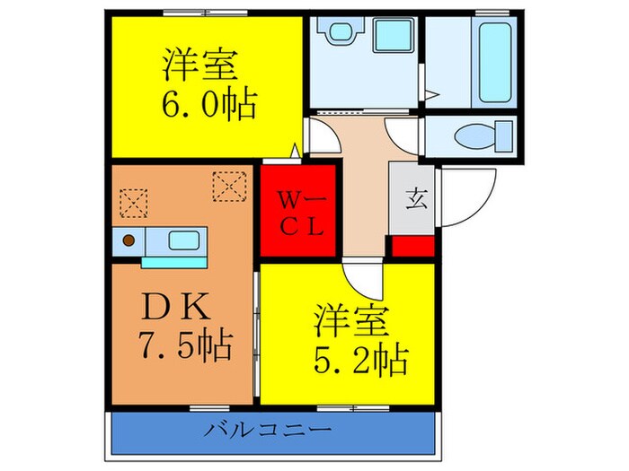 エル　プエンテⅡの物件間取画像