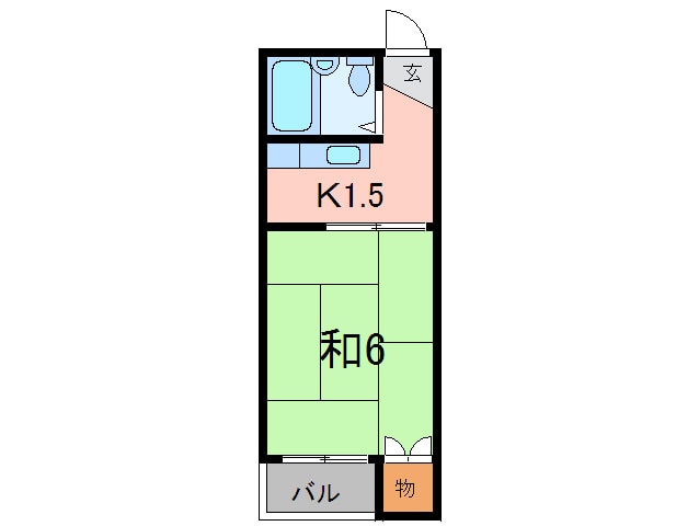 フジハイツの物件間取画像