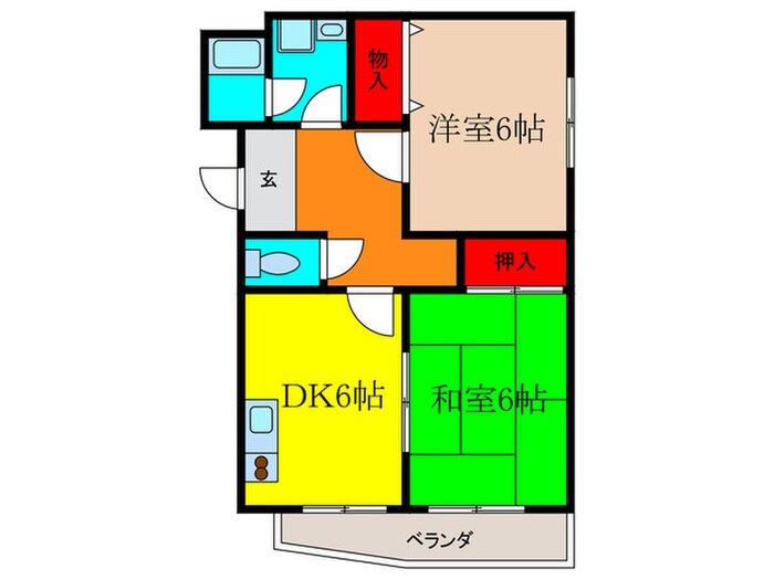 リバーサイド秋桜の物件間取画像