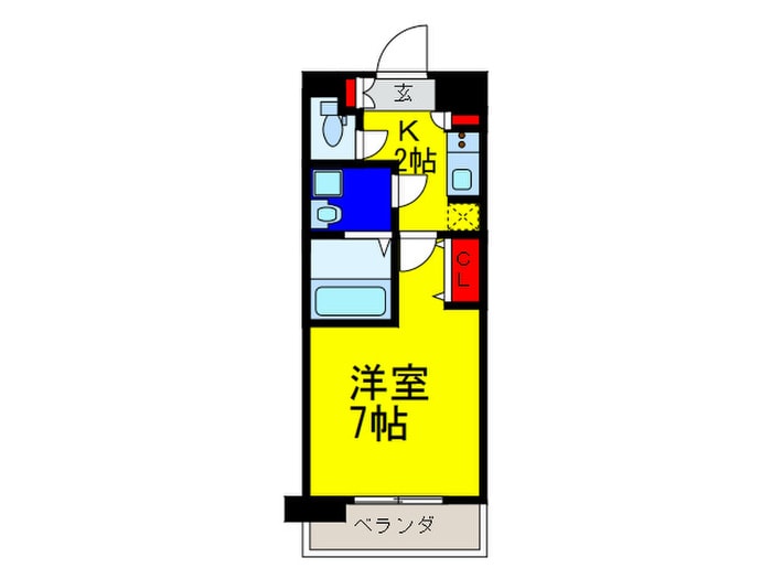 スプランディッド放出の物件間取画像