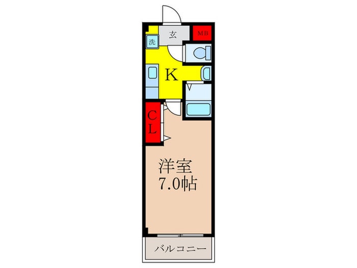 ハイツクロ－バ－２の物件間取画像