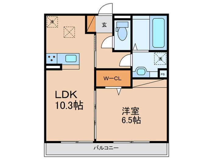 プルメリアの物件間取画像