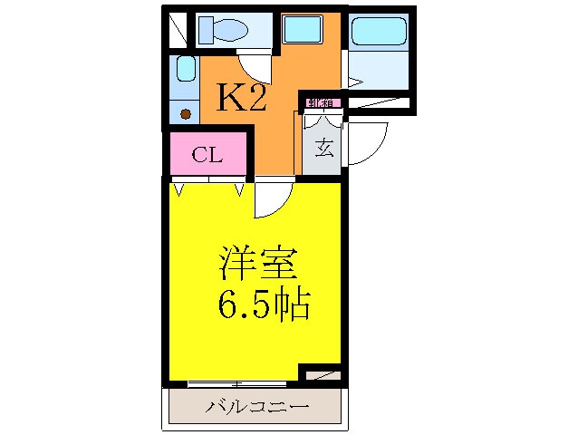 ヴィラウエストの物件間取画像