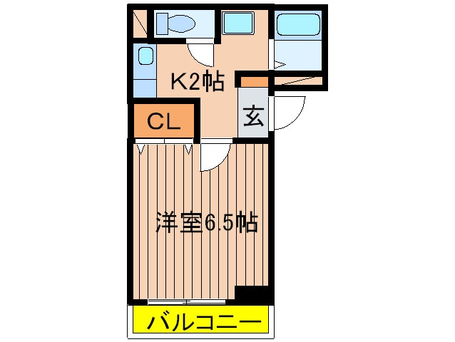 ヴィラウエストの物件間取画像