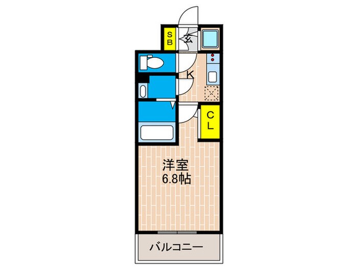 エスリードレジデンス神戸三宮の物件間取画像