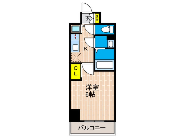 エスリードレジデンス神戸三宮の物件間取画像