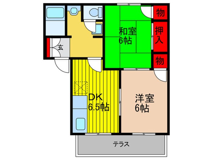 タウンコート守口Ｃの物件間取画像