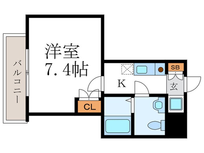 ソ－シア西院の物件間取画像