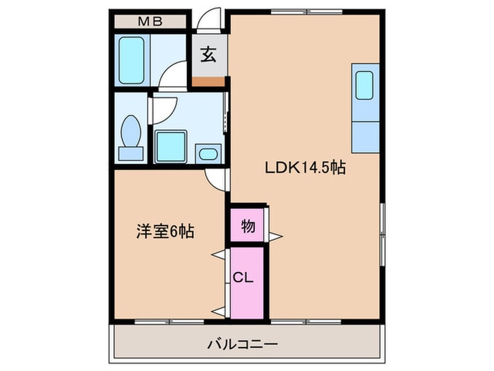 八尾樋口マンションの物件間取画像