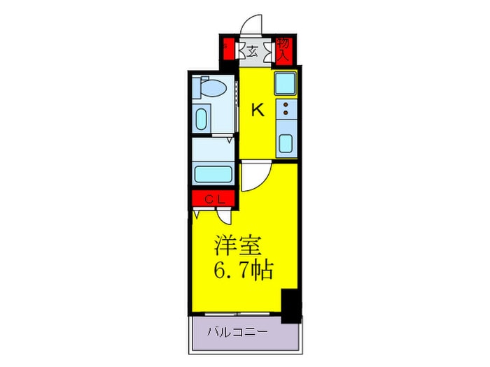 ｴｽﾃﾑｺｰﾄ梅田・天神橋Ⅲｱｳﾞｧﾝﾃの物件間取画像