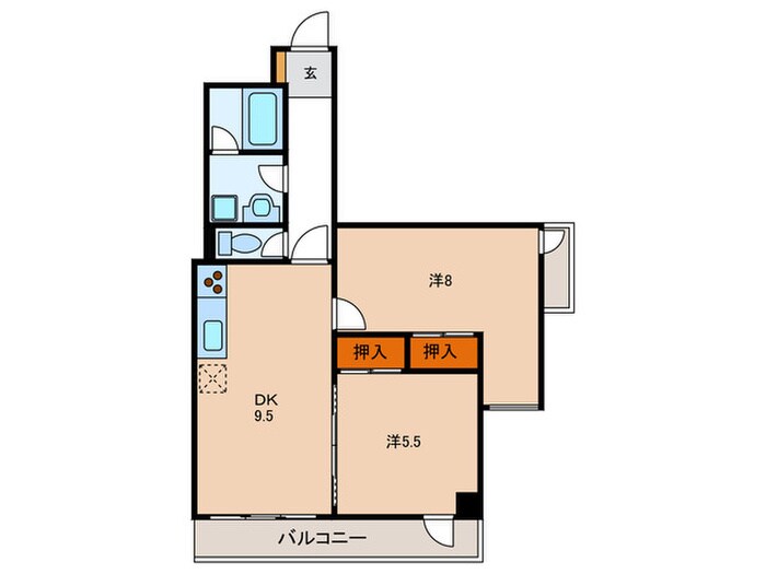 ＨＫマンションの物件間取画像