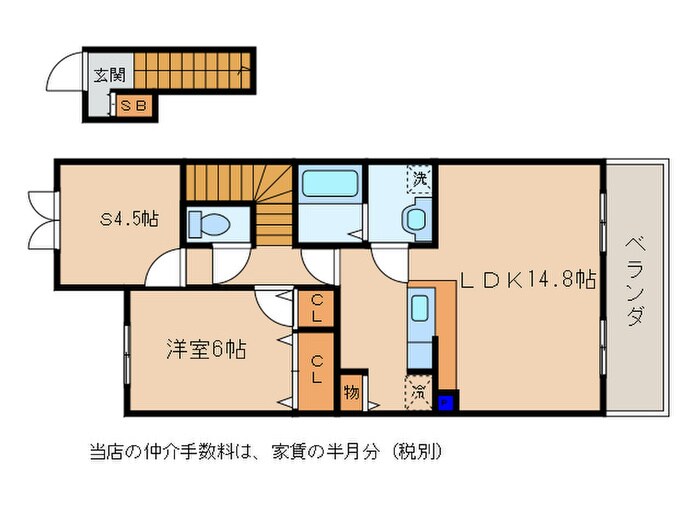 シャリテ高橋川の物件間取画像