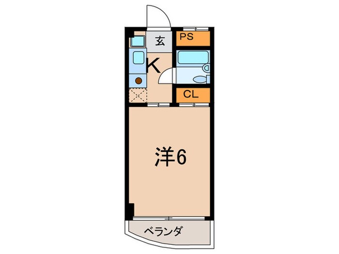 六甲フラッツの物件間取画像