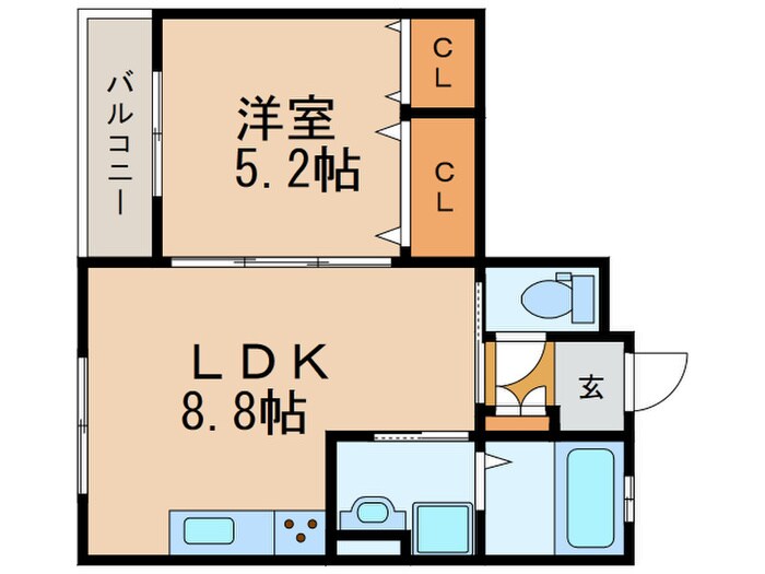 ラモーナ庄内栄町の物件間取画像