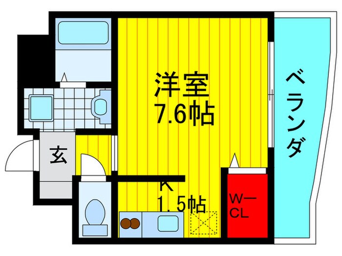 ウィスタリア京橋の物件間取画像
