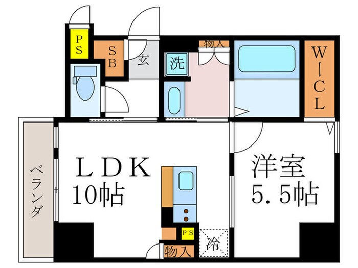 レ･ジェイド京都四条大宮（405）の物件間取画像