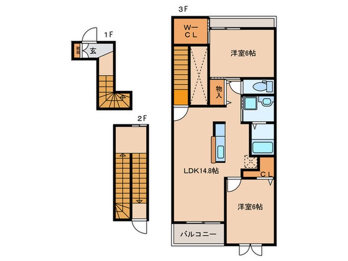 フルールラズリンの物件間取画像