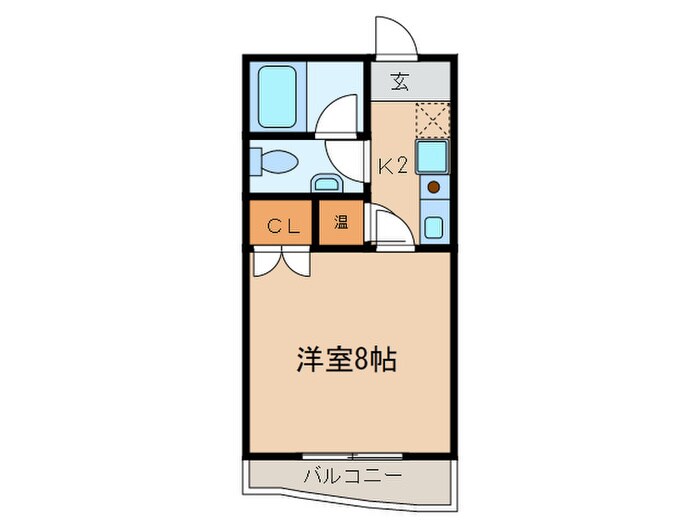 ベルシェ西ノ内の物件間取画像