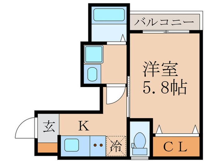 REGIA大亀谷の物件間取画像