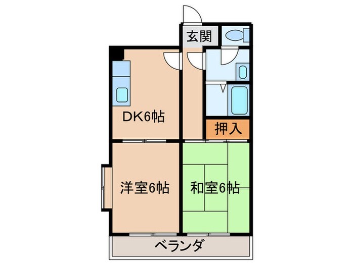 グロー駒川中野の物件間取画像