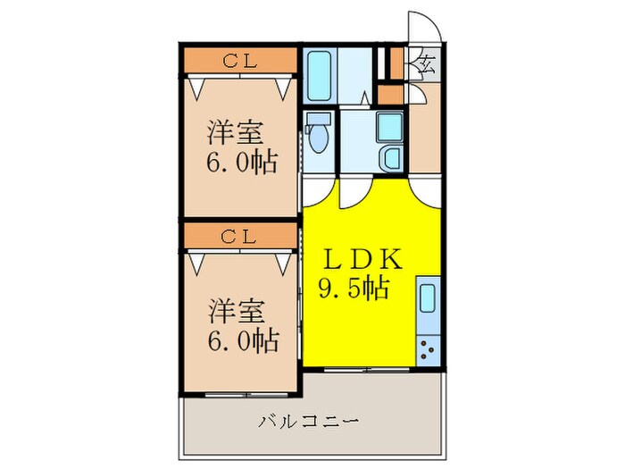 新大阪ハイムの物件間取画像