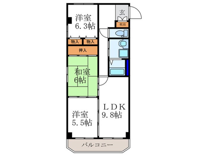 サイレントキャッスルの物件間取画像