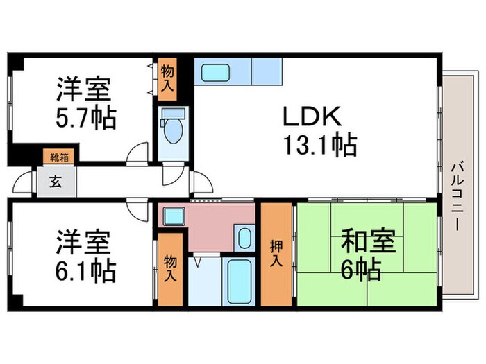 サイレントキャッスルの物件間取画像