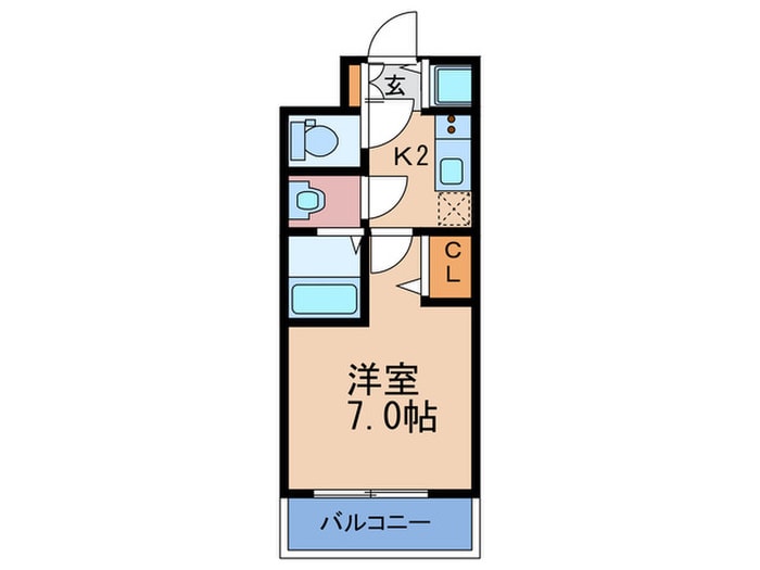 ｴｽﾘｰﾄﾞ梅田ｸﾞﾚｲｽ(708)の物件間取画像