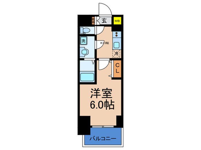 ｴｽﾘｰﾄﾞﾚｼﾞﾃﾞﾝｽ大阪福島ｼﾃｨｸﾛｽの物件間取画像