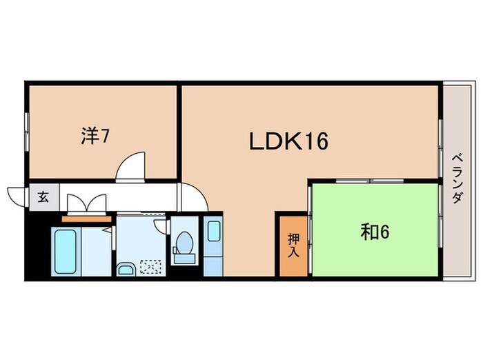 第２コ－ポ藤岡の物件間取画像