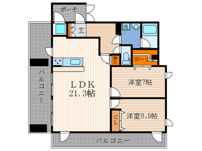 メディナ烏丸御池の物件間取画像