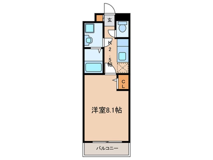 ウエストサイドリバ－Ⅰの物件間取画像