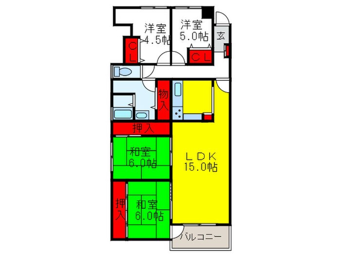 エイトヒルズの物件間取画像