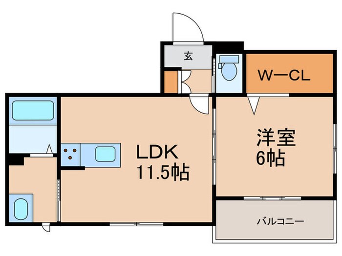 京洛舎東山三条の物件間取画像