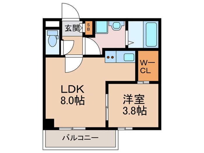 Ｇｒａｃｉａ西九条の物件間取画像