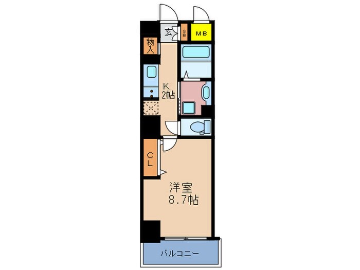 リヴィエール北梅田の物件間取画像
