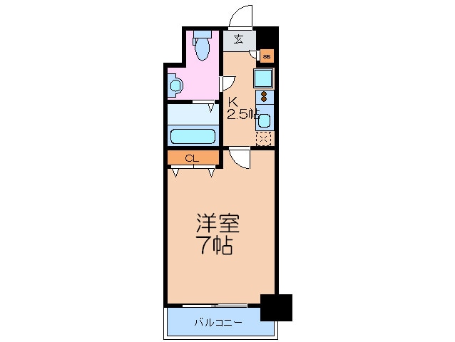 ﾗｸﾗｽ福島野田の物件間取画像