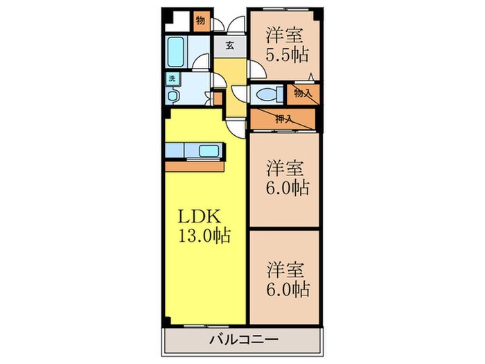 物件間取画像