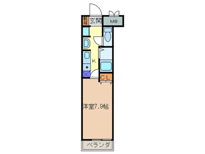 ﾛｲﾔﾙﾋﾙ神戸三ノ宮（702）の物件間取画像