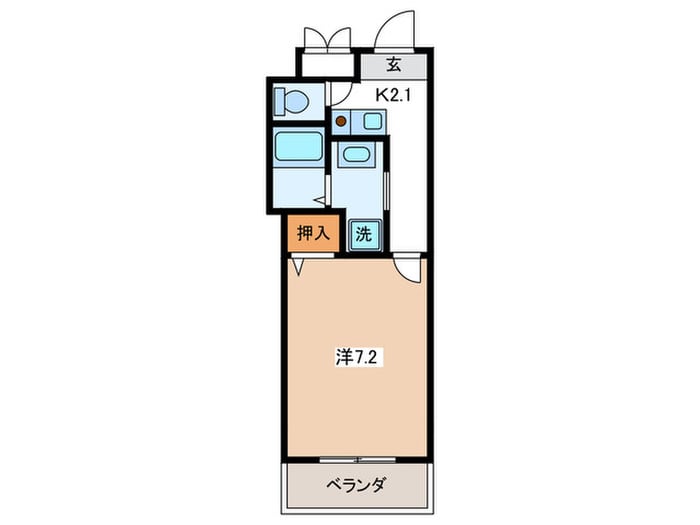 サンク－ル松屋町の物件間取画像