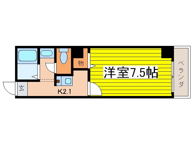 サンク－ル松屋町の物件間取画像