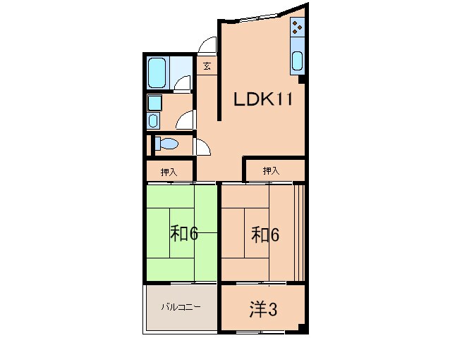 大塚マンションの物件間取画像